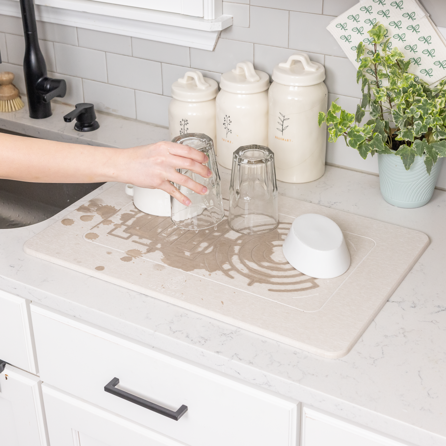 Diatomite Stone Mat | Serenity - Sterling