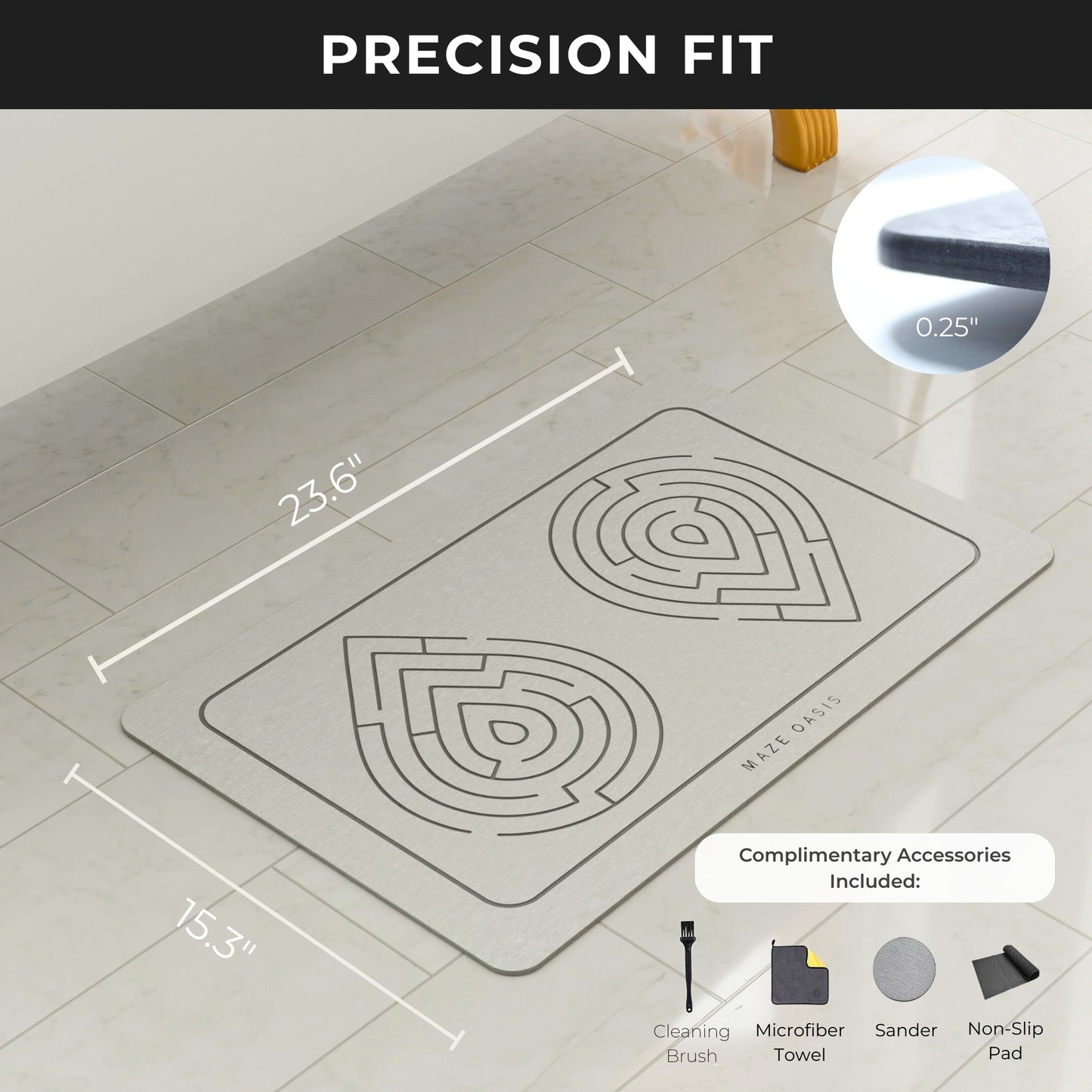 The Maze Oasis Stone Mat