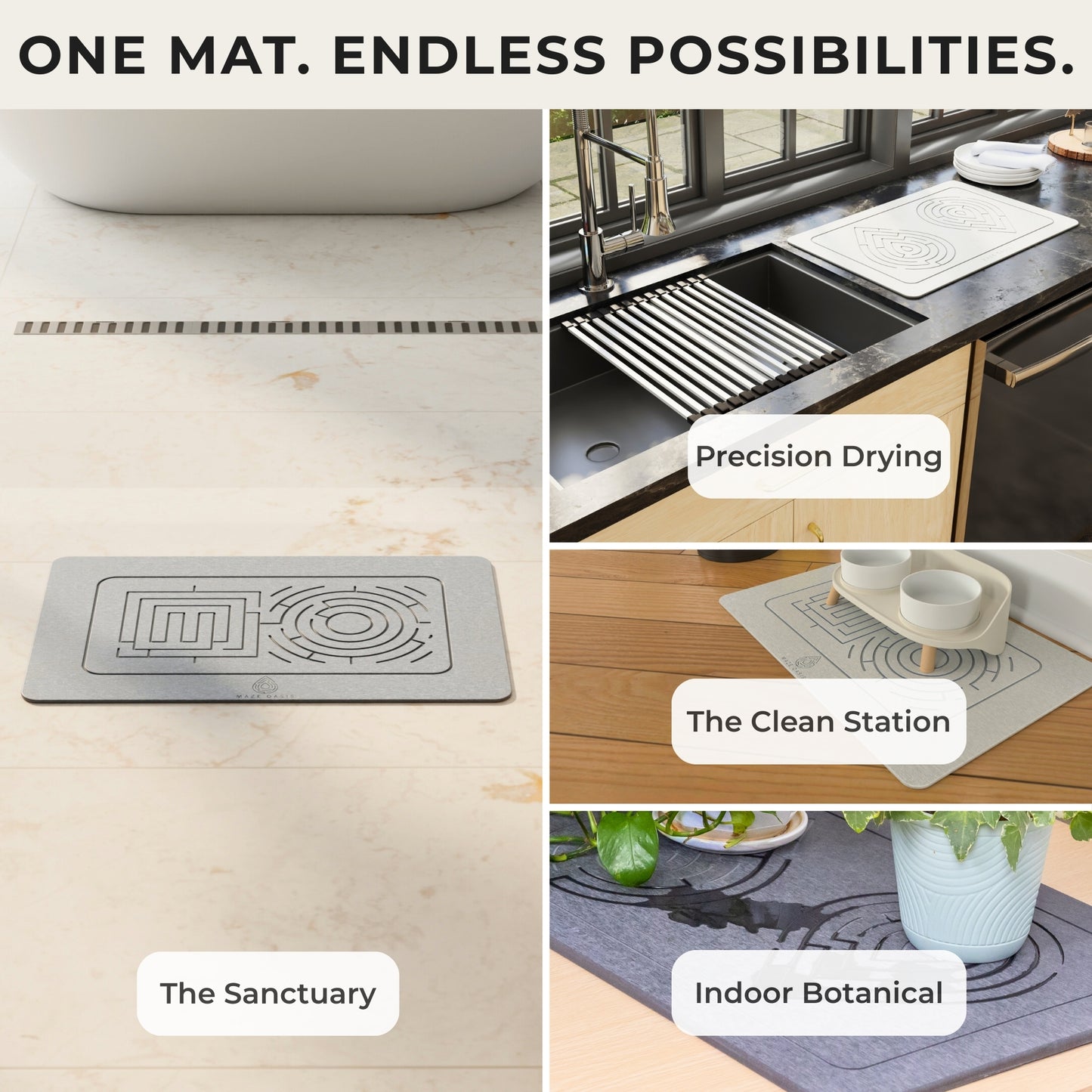 The Maze Oasis Stone Mat